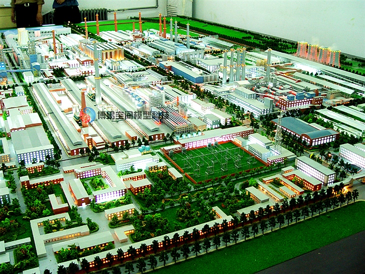 河南郑州铝业公司厂区模型1：200